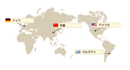 モスアゲートの原産国